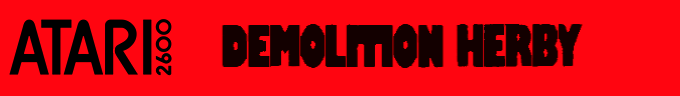 Demolition Herby logo for Atari 2600